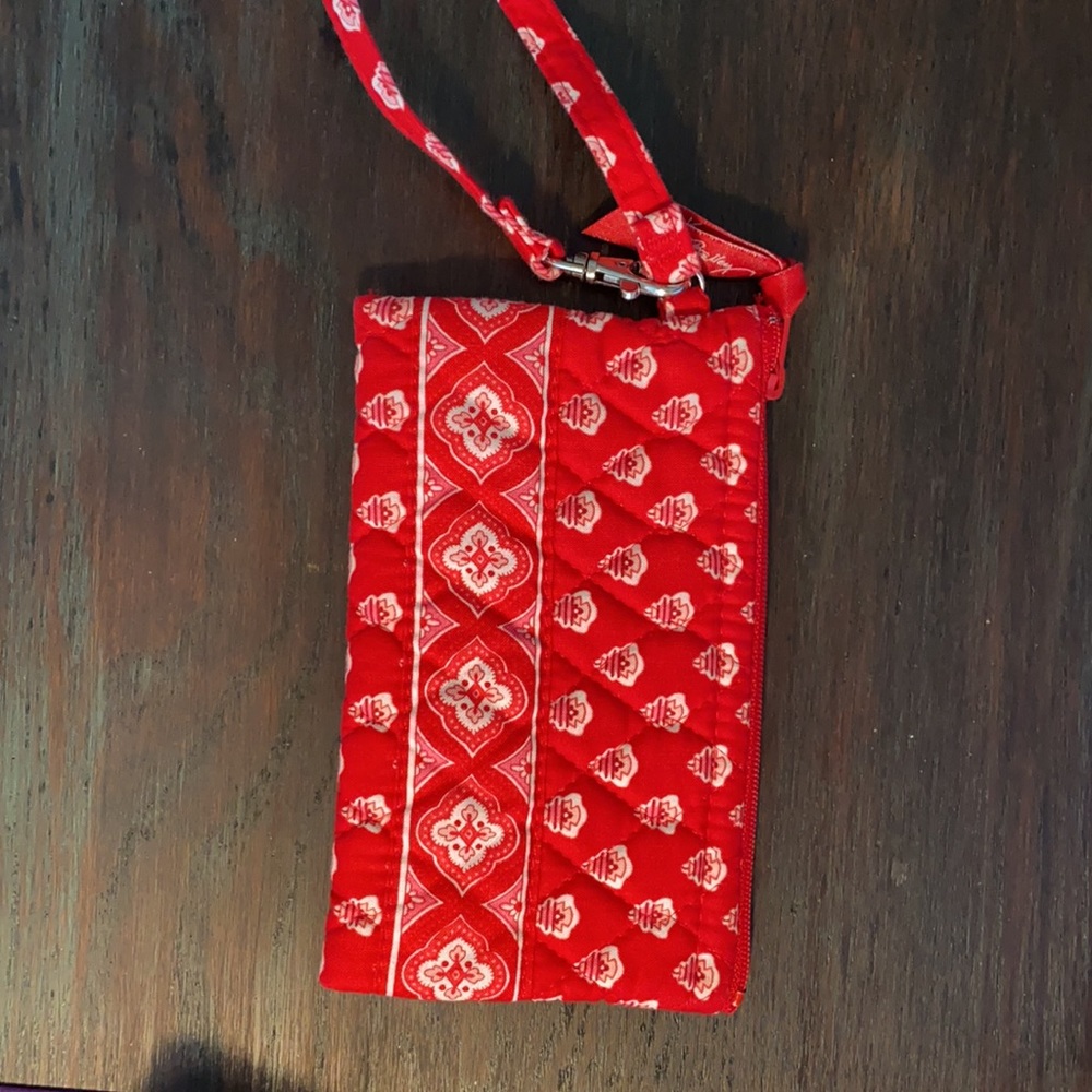 Vera Bradley Nantucket Red Wristlet